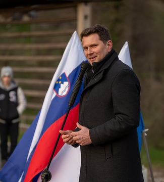 Odprtje saniranega plazu in ceste Špitalič Dolina (11)